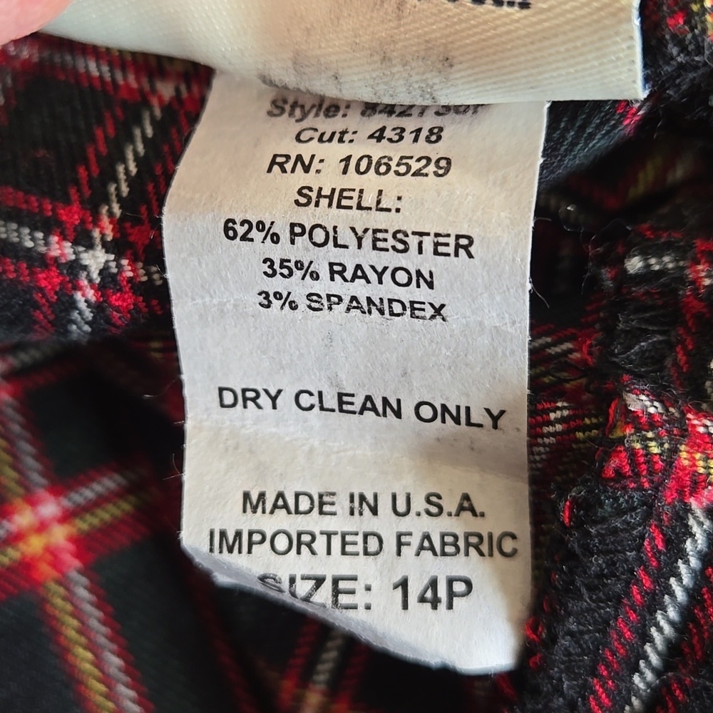 Appleseed's Black and Red Plaid Pleated Midi Skirt - Picture 7 of 7